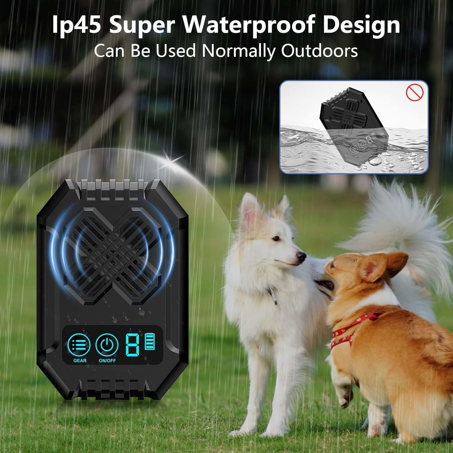 Anti Barking Devices Dog Bark Deterrent Device 3 Adjustable Modes, Ultrasonic Dog Bark - Image 6