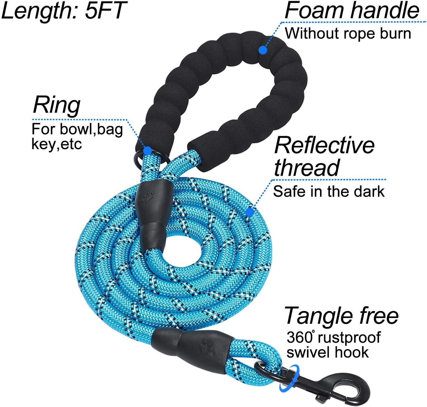 Dog Harness Step-In Breathable Puppy Cat Dog Vest Harnesses for Small Medium Dogs Blue - Image 3