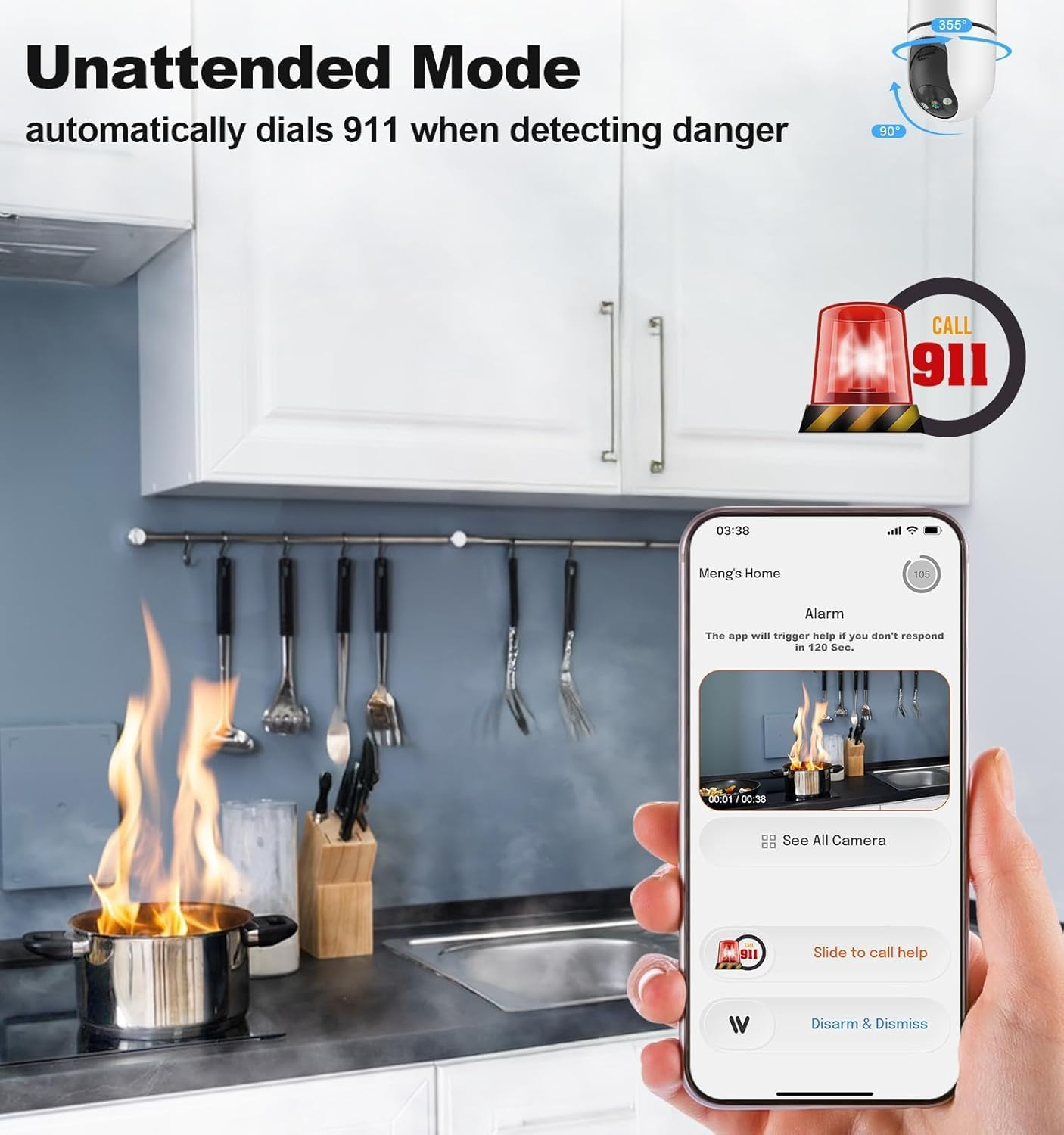 Security Cameras Indoor 2K 5G&2.4Ghz Wifi Camera for Security Home - Image 7