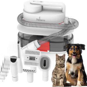 Furcare Pro 3In1 Grooming Kit with Vacuum Suction (99%) Pet Dryer Professional Clippers