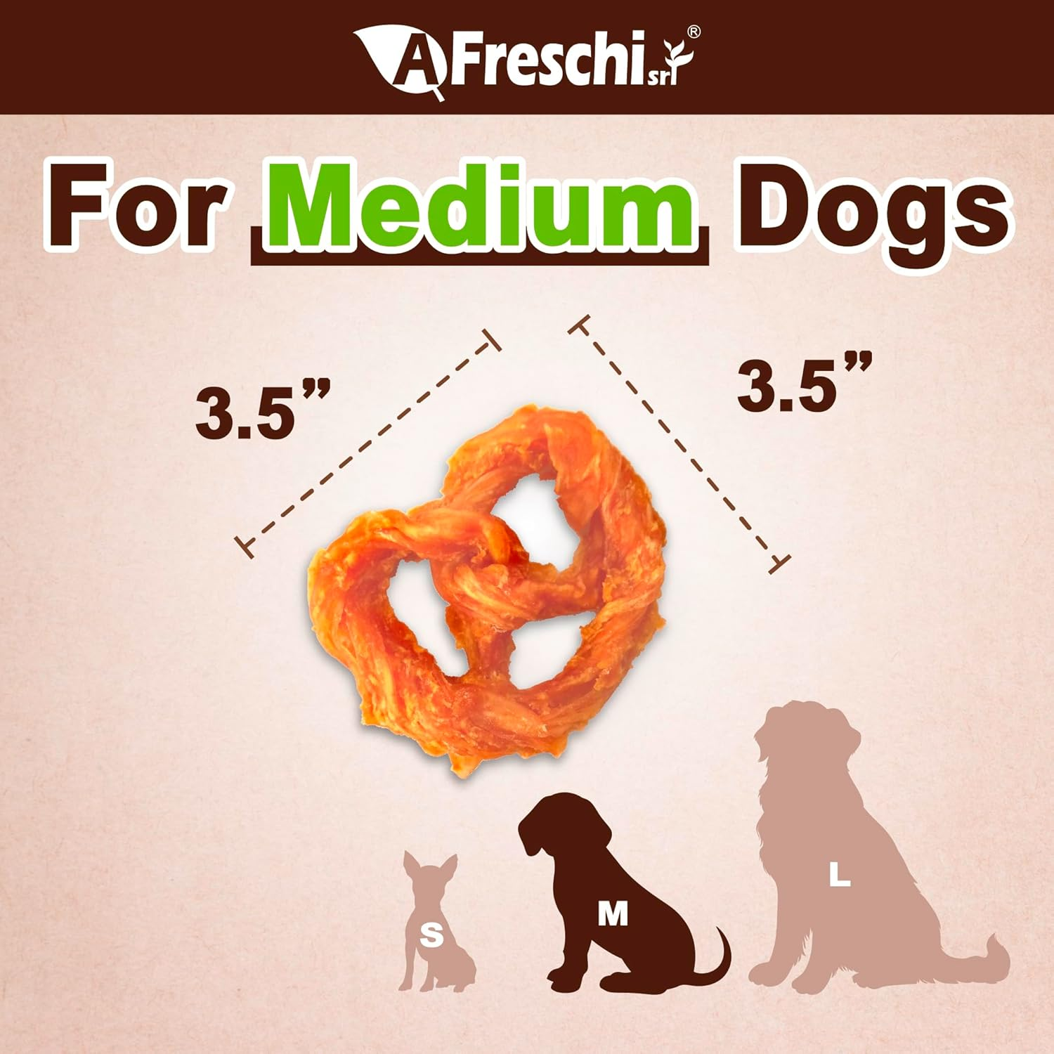 Afreschi Turkey Tendons for Dogs Usa Sourced Healthy Dog Treats Rawhide - Image 2
