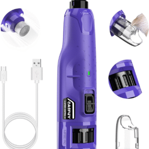 Dog Nail Grinder Quiet (45Db) 6-Speed Pet Nail Grinder with 2 LED Lights