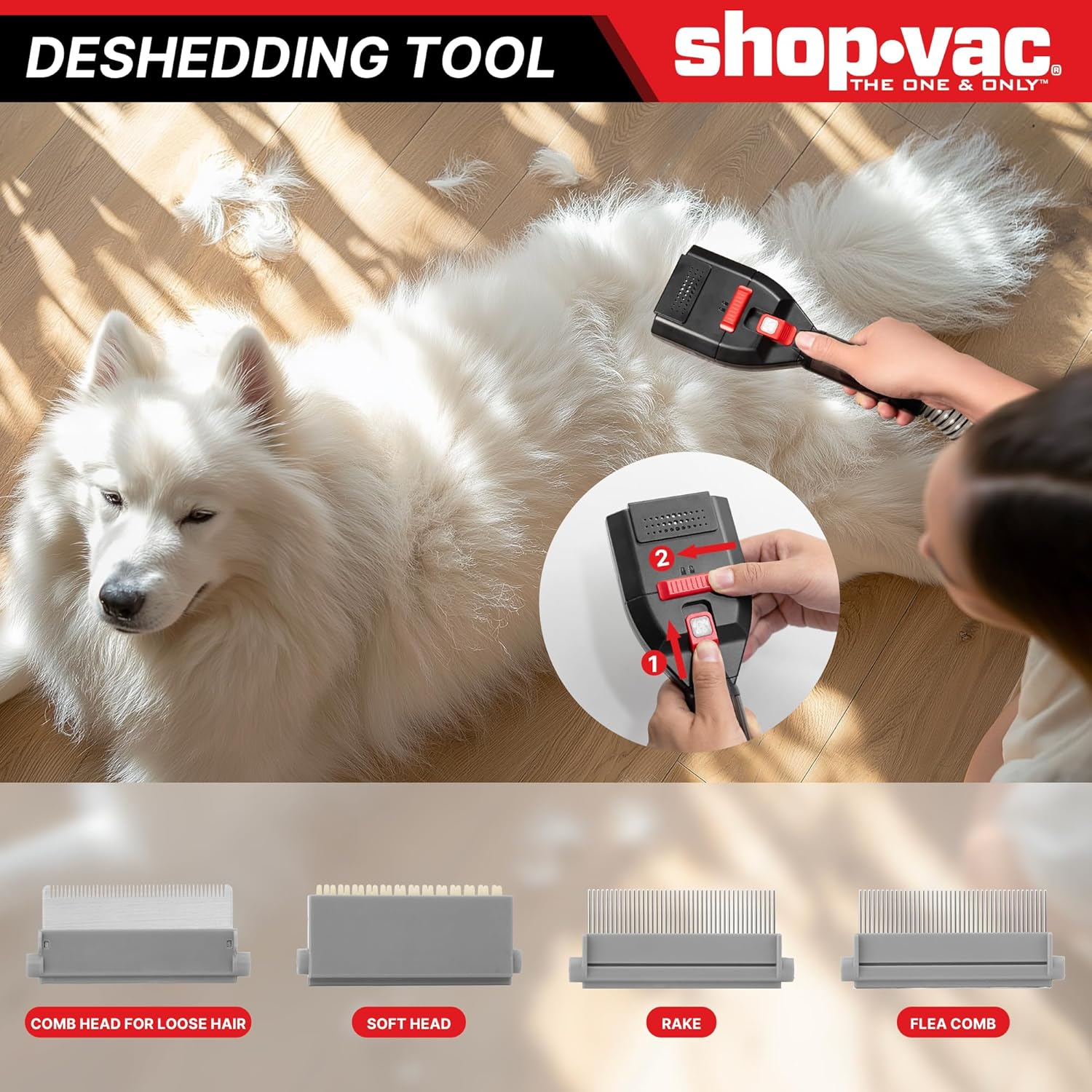 4In1 Pet Grooming & Vacuum Dog Grooming Vacuum for Shedding, Professional Clippers - Image 4
