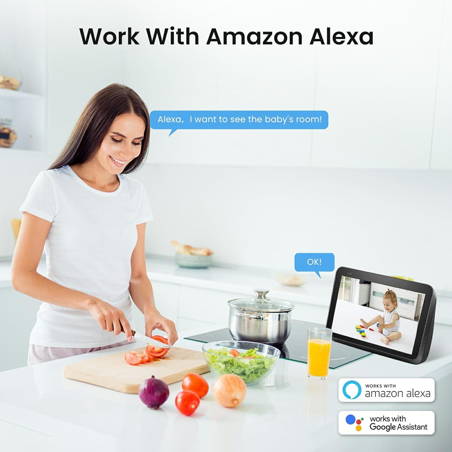 Pet Camera 360° Home Security Cameras with 2 Way Audio Night Vision - Image 8