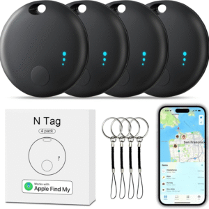 Tracker Tag 4 Packs Bluetooth Tracker Smart Tag Locator Tracking Device Keys Finder