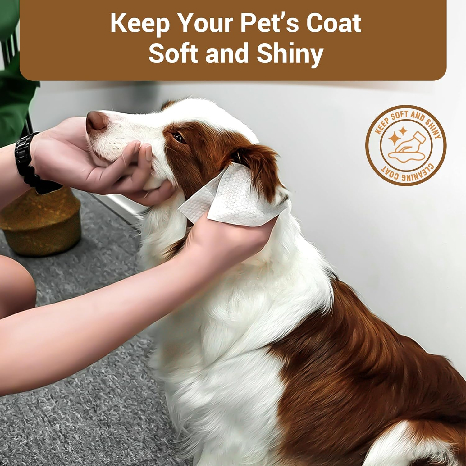 400 Coconut Oil Dog Wipes for Paws and Butt Large Thick Puppy Wipes for Dogs Face and Body Dog Wipes Cleaning Deodorizing Cat Wipes Cleaning Fur and Butt Big Doggie Wipes Doggy Wipes Bum Dog Ear Wipes - Image 6