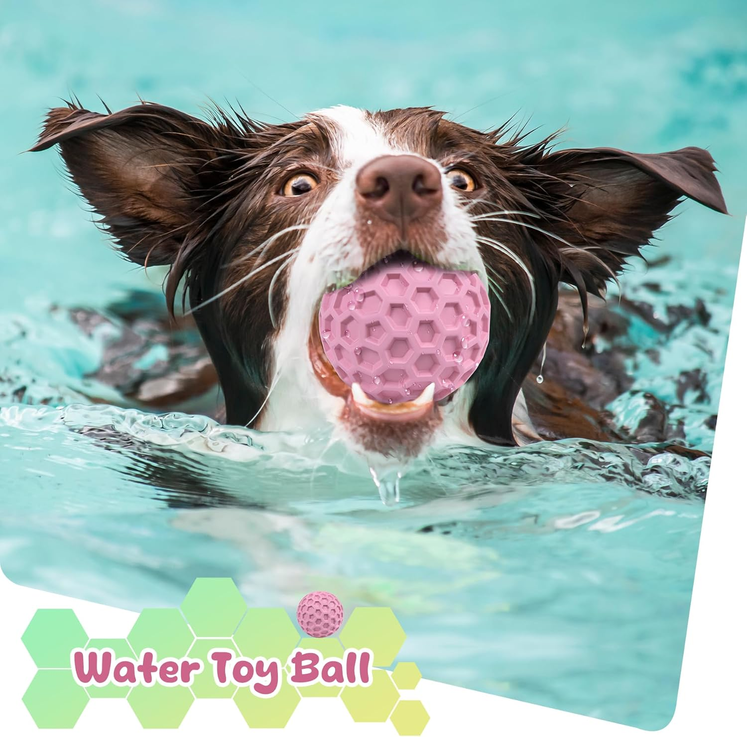 Tough Dog Chew Toys for Aggressive Chewers, Indestructible Dog Balls for Aggressive Chewers, Squeaky Balls for Dogs, Squeaky Toys for Large Dogs, Funny Heavy Duty Ball - Image 5