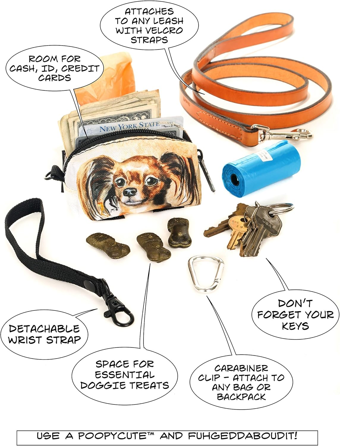 - Cute Dog Poop Bag Holder for Leash Poop Bags for Dogs Vegan Friendly Dog Poop Bag Dispenser Dog Treat Pouch Leash Poop Bag Holder Dog Waste Bag Dispenser Dog Bag Holder Checkered - Image 6