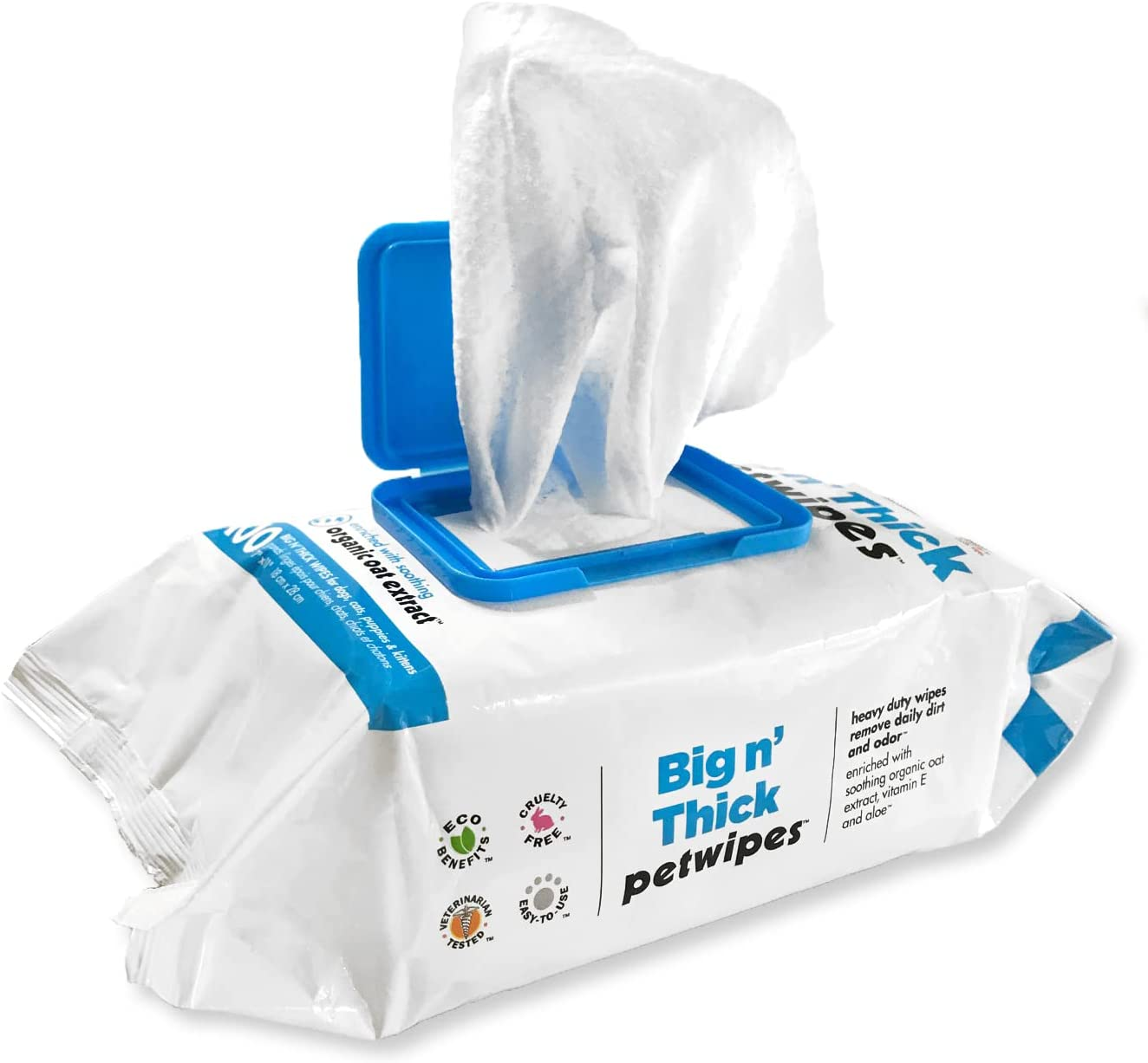 Pet Wipes for Dogs and Cats, 400 Wipes - Large Pet Wipes for Dogs and Cats - Cleans Ears, Face, Butt, Body and Eye Area - Convenient, Ideal for Home or Travel - 4 Packs of 100 Wipes - Image 8