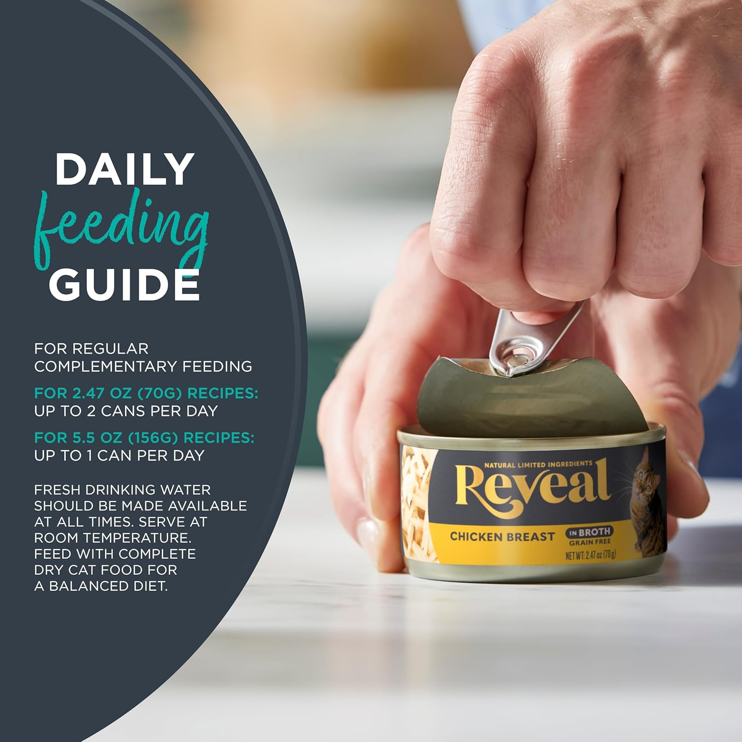 Natural Wet Cat Food, 24 Count, Grain Free, Limited Ingredient Canned Food for Cats, Tuna Fillet in Broth, 2.47 Oz Cans - Image 5