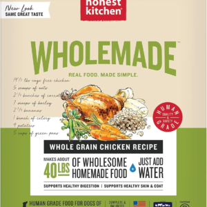 Human Grade Wholemade™ Dehydrated Whole Grain Dog Food - Complete & Balanced Meal or Topper - Chicken 10 Lb Box