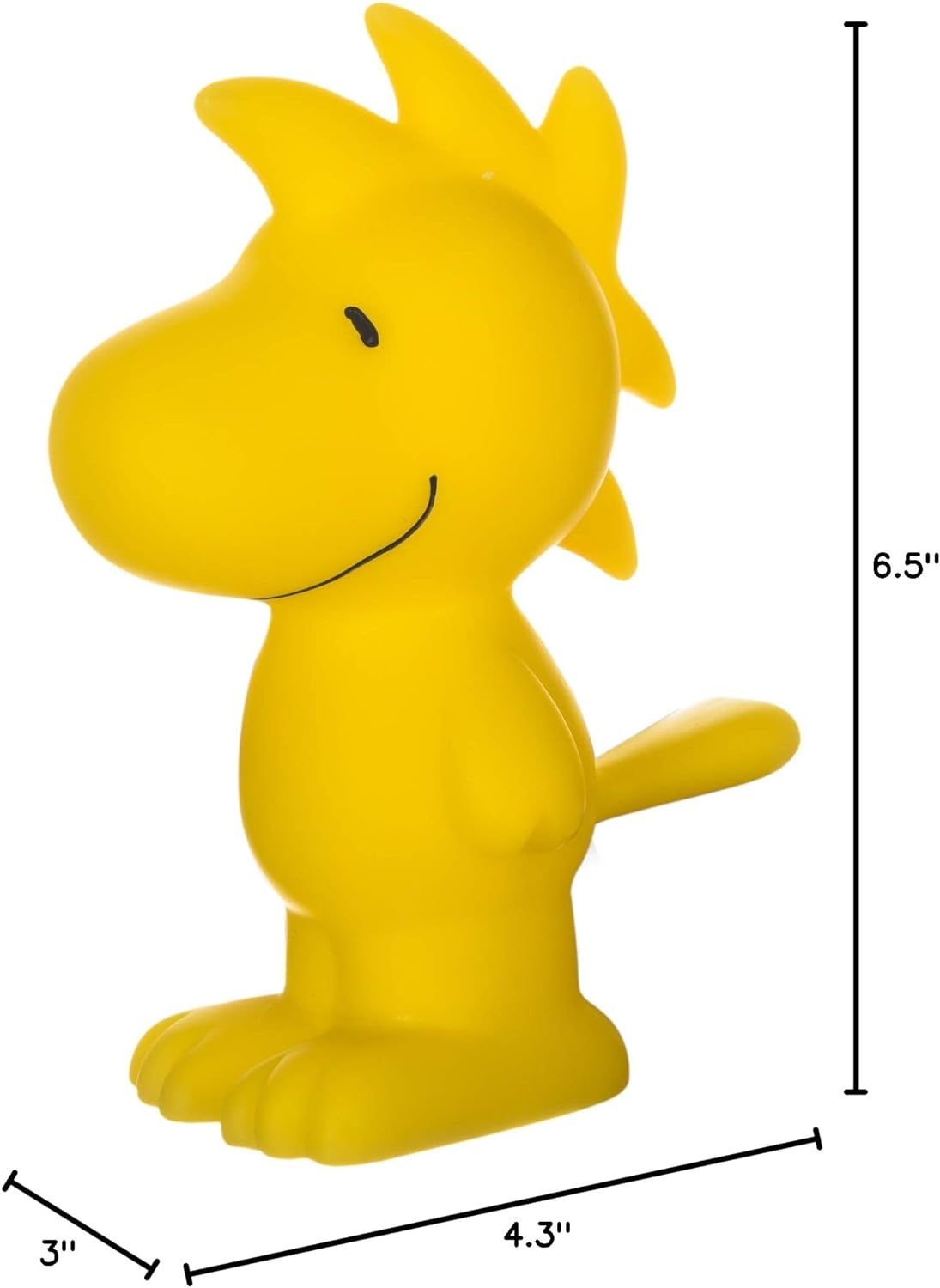 for Pets Charlie Brown Woodstock Vinyl Squeaker Dog Toy | Squeaky Dog Toy for All Dogs | Charlie Brown Plastic Dog Toys for Aggressive Chewers - Fun and Cute Yellow Dog Chew Toy, 5.5 Inch - Image 6