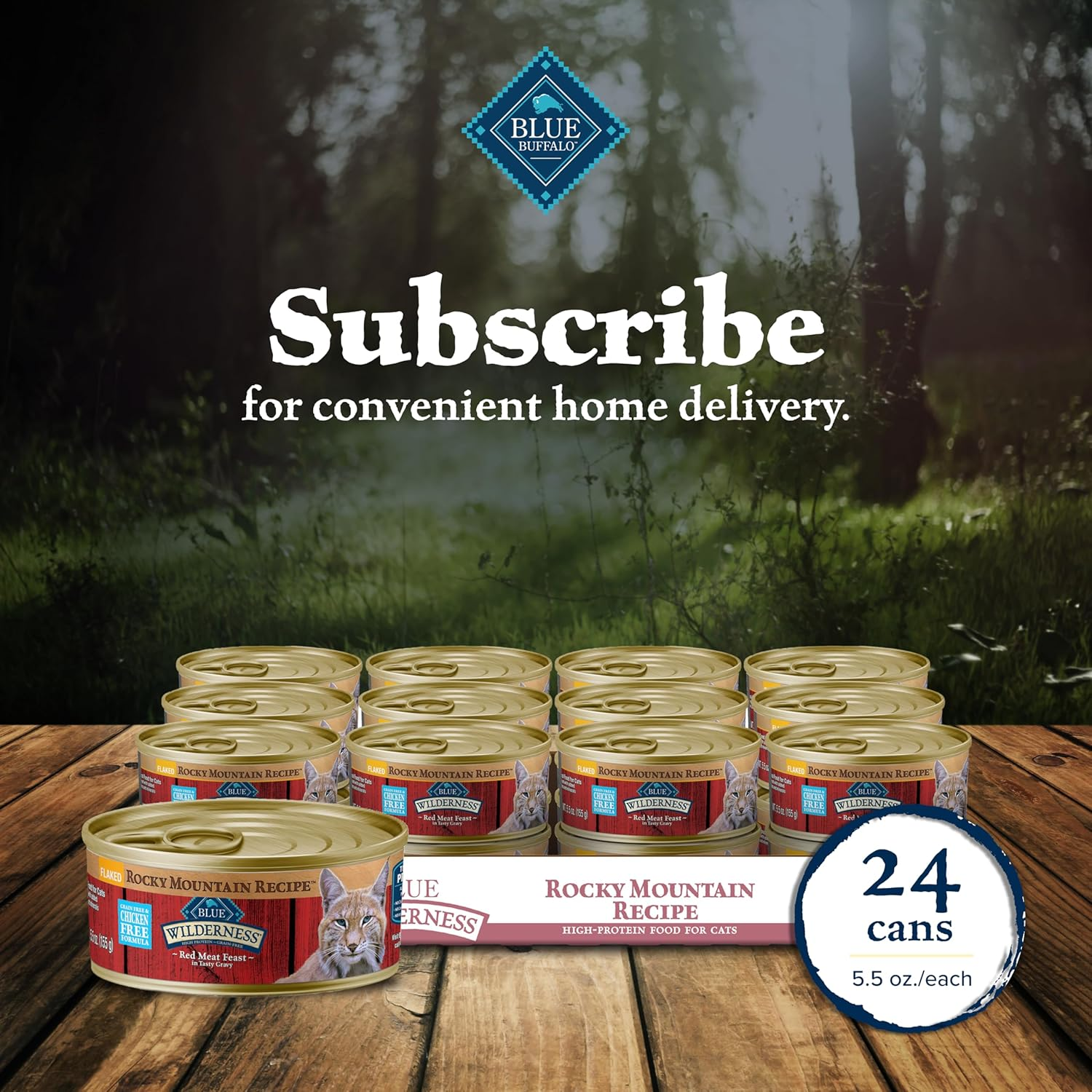 Wilderness Rocky Mountain Recipe Flaked Wet Cat Food, Chicken-Free & Grain-Free Recipe, Made with Natural Ingredients, Red Meat in Tasty Gravy, 5.5-Oz. Cans (24 Count) - Image 11