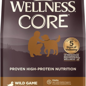 CORE Dry Dog Food, Grain-Free, High Protein, Natural, Wild Game Duck, Lamb, Wild Boar, & Rabbit Recipe, (26-Pound Bag)