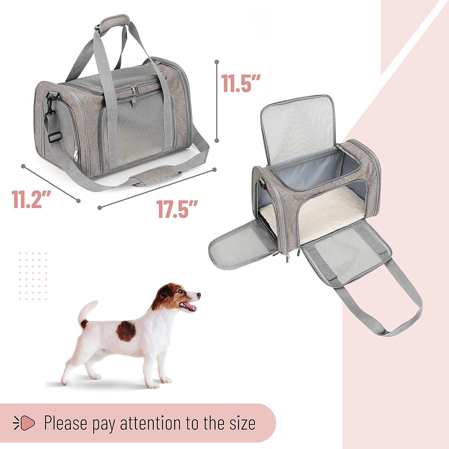 Mr. Pen Soft Pet Carrier for Cats & Small Dogs – Travel Bag - Image 2