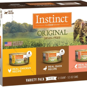 Original Pate Wet Cat Food, Grain Free Recipe - Variety Pack, 5.5 Ounce (Pack of 12)