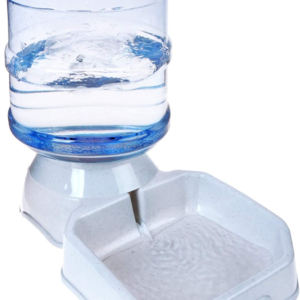 Pet Water Dispenser Station - 1 Gal Replenish Pet Waterer for Dog Cat Animal Automatic Gravity Water Drinking Fountain Bottle Bowl Dish Stand