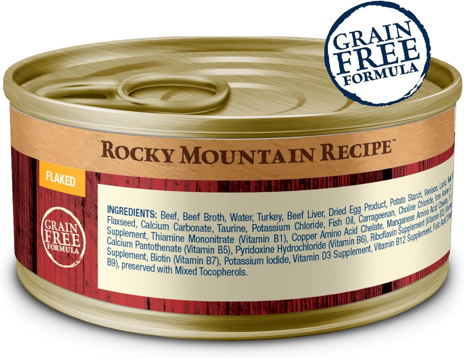 Wilderness Rocky Mountain Recipe Flaked Wet Cat Food, Chicken-Free & Grain-Free Recipe, Made with Natural Ingredients, Red Meat in Tasty Gravy, 5.5-Oz. Cans (24 Count) - Image 2