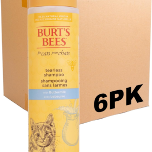 Tearless Kitten Shampoo with Buttermilk, 99.3% Natural Origin Formulas, Pet Cleanser for Cats, Gentle Cat Wash for Itchy Skin, 6Pk, 10 Oz