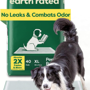 Max Absorbency Puppy Pee Pads for Dogs Absorbs 2X Faster & 2X More, Leak-Proof, Odor Control Potty Training, Unscented, XL, 28” X 34”, 40 Count