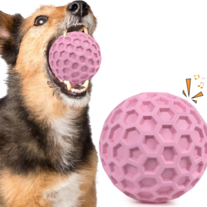 Tough Dog Chew Toys for Aggressive Chewers, Indestructible Dog Balls for Aggressive Chewers, Squeaky Balls for Dogs, Squeaky Toys for Large Dogs, Funny Heavy Duty Ball