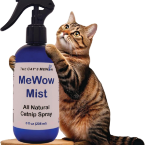 - Mewow Mist - All Natural Extremely Potent Catnip Spray for Toys, Teasers, Kickers, Beds, Towers, Scratchers, and More. 8 Fl Oz Made in America