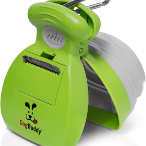 Pooper Scooper, Portable Dog Pooper Scooper, Poop Scooper for Small and Large Dogs, Pooper Scooper with Bag Attachment, Leash Clip and Dog Waste Bags Included (Medium, Kiwi)